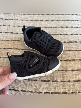 NWT STONZ Baby Cruiser Original Black Toddler Sneakers US5